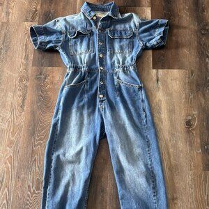 Free People We the Free Denim Jumpsuit